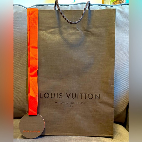 Louis Vuitton Other - Authentic Louis Vuitton Shopping Tote Bag - Medium and Name Placard Ribbon